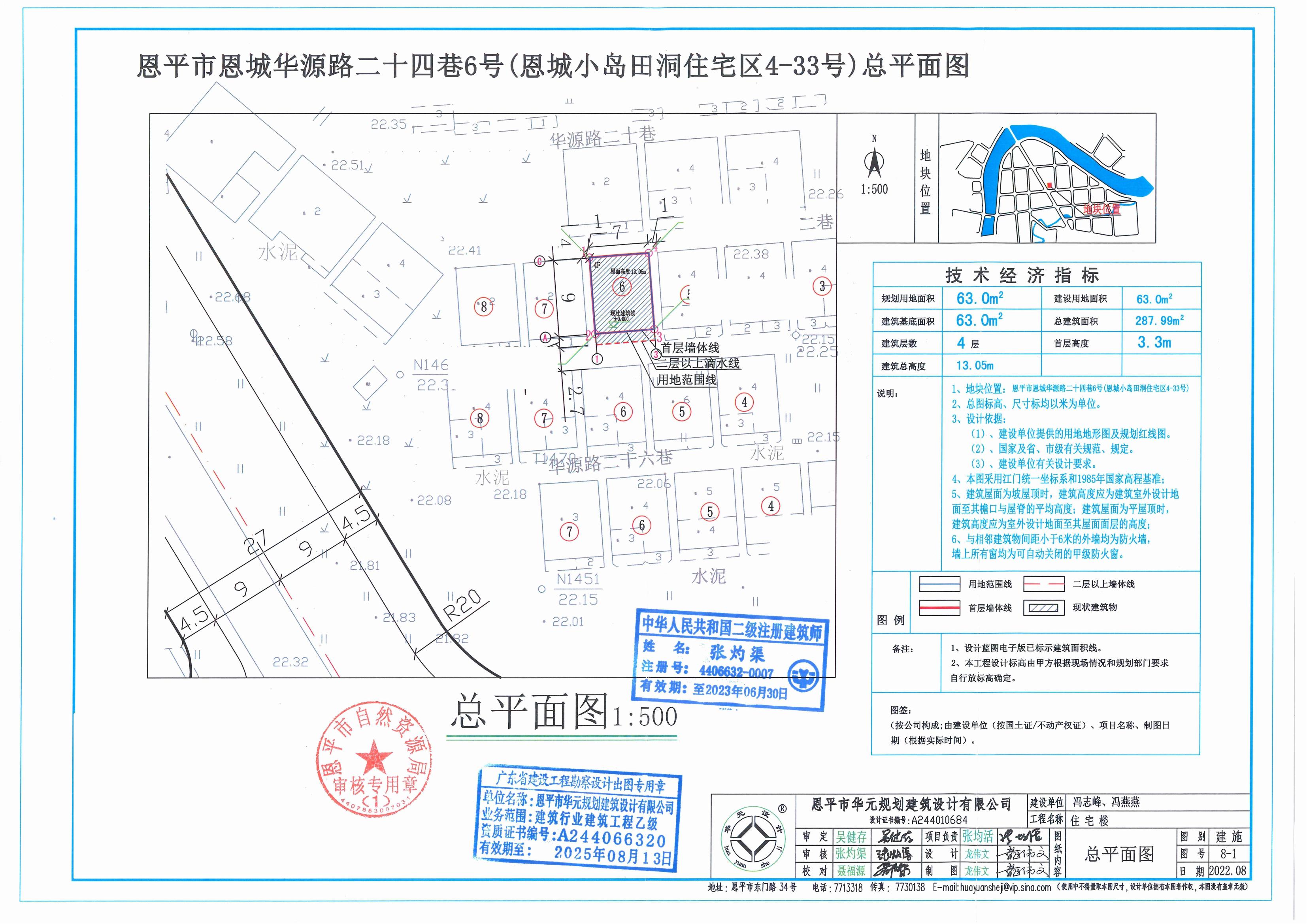 【批后公告】恩平市恩城華源路二十四巷6號(hào)總平面圖_00.jpg